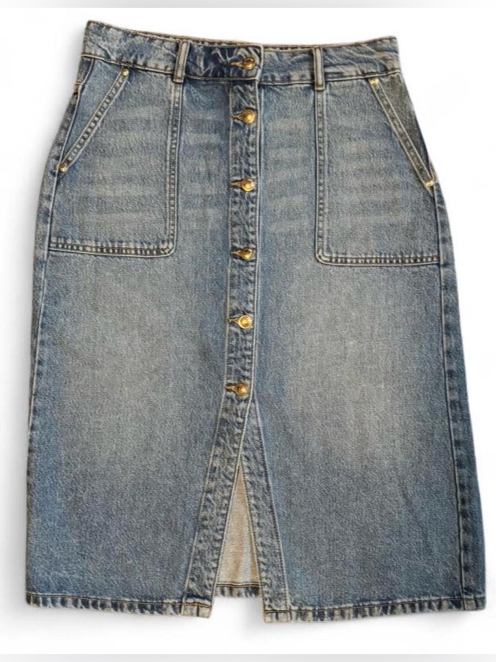 Michael Kors Light Blue Denim Skirt